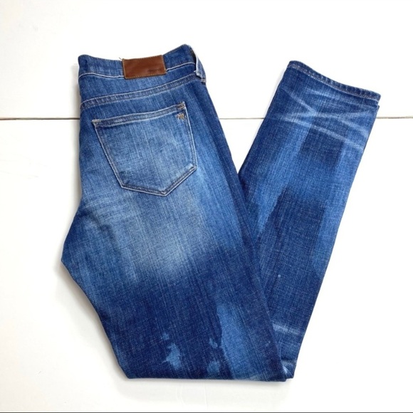 Madewell Boyfriend Rare Patches Distressed Jeans RN# 77388 - Picture 7 of 8